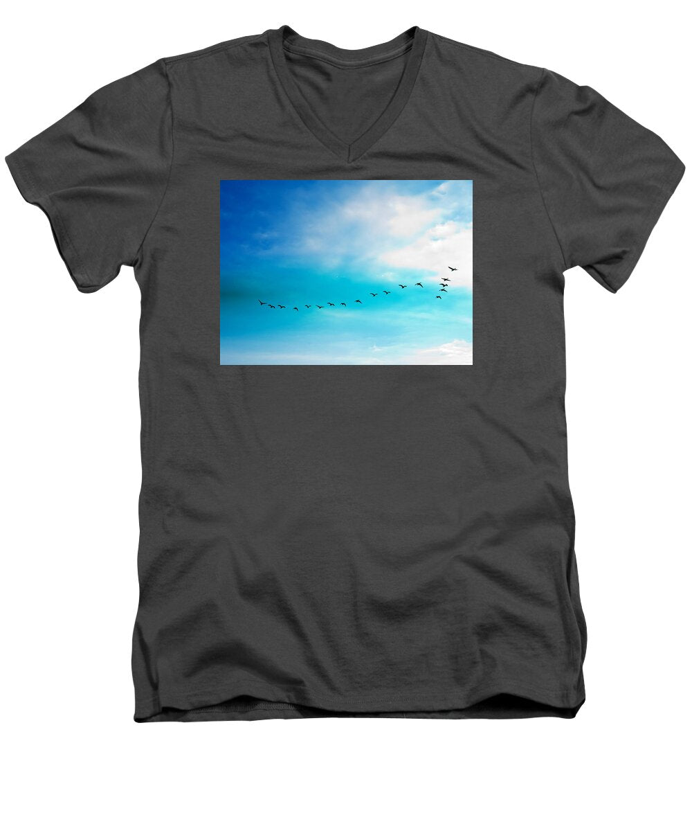 Flying Away - Men's V-Neck T-Shirt