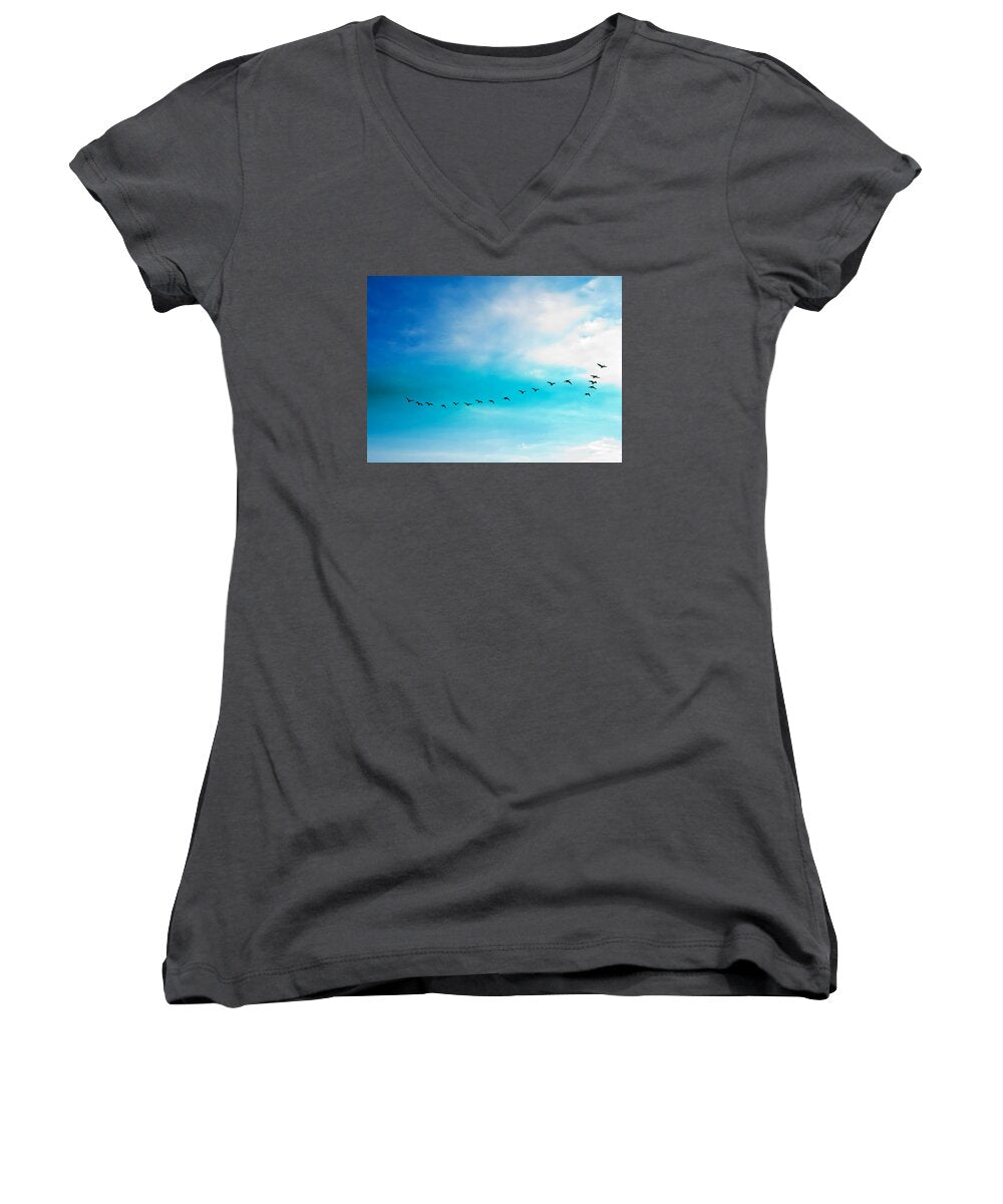 Flying Away - Women's V-Neck