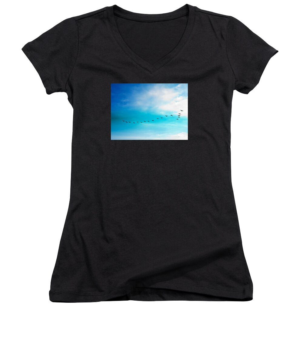 Flying Away - Women's V-Neck