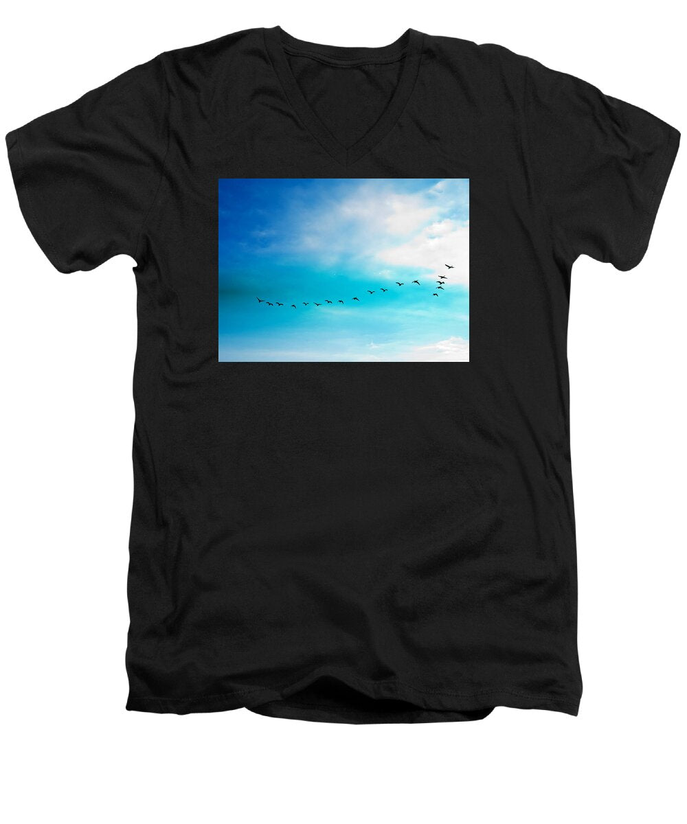 Flying Away - Men's V-Neck T-Shirt