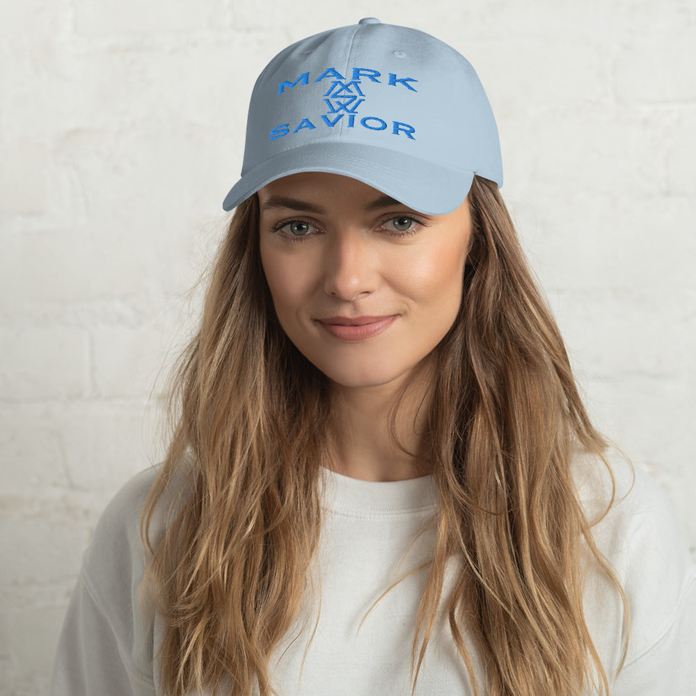 Mark Savior The Mark (aqua)   Dad hat