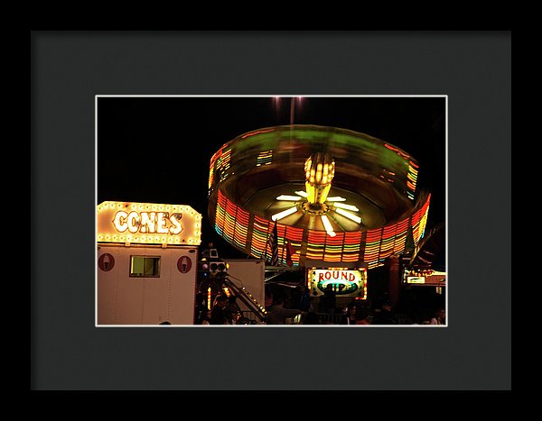 Colorful Round Up Wheel - Framed Print