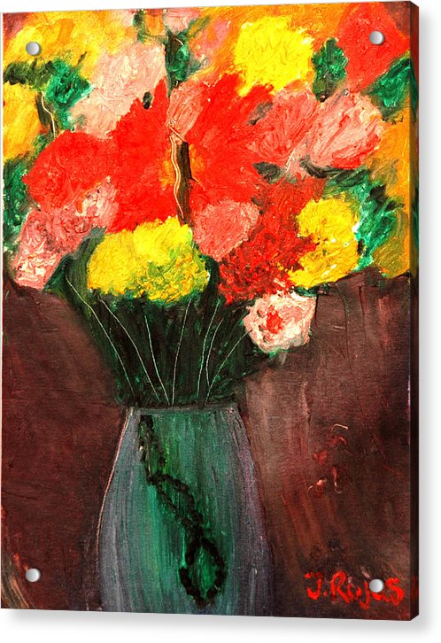 Flowers Still Life - Acrylic Print