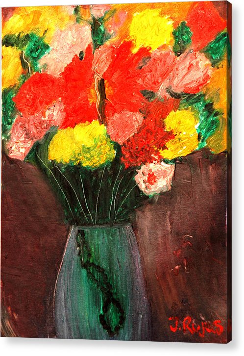 Flowers Still Life - Acrylic Print