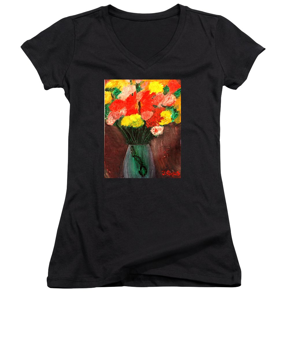 Flowers Still Life - Women's V-Neck