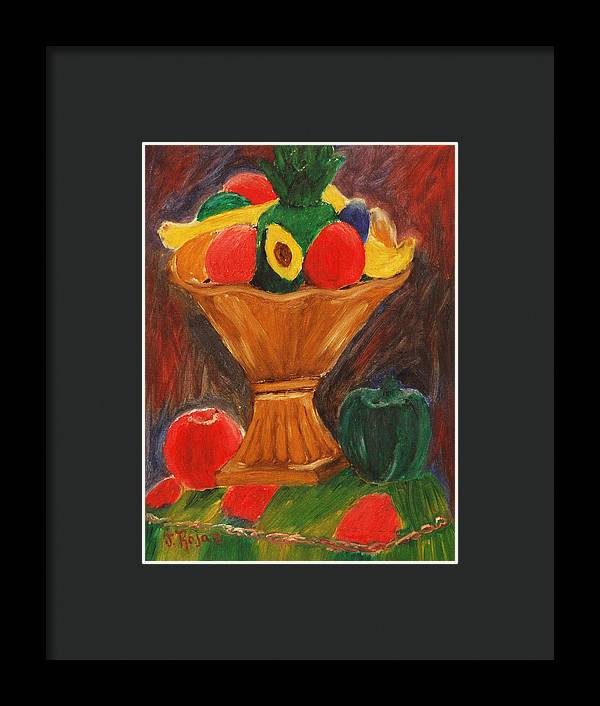 Fruits Still Life - Framed Print