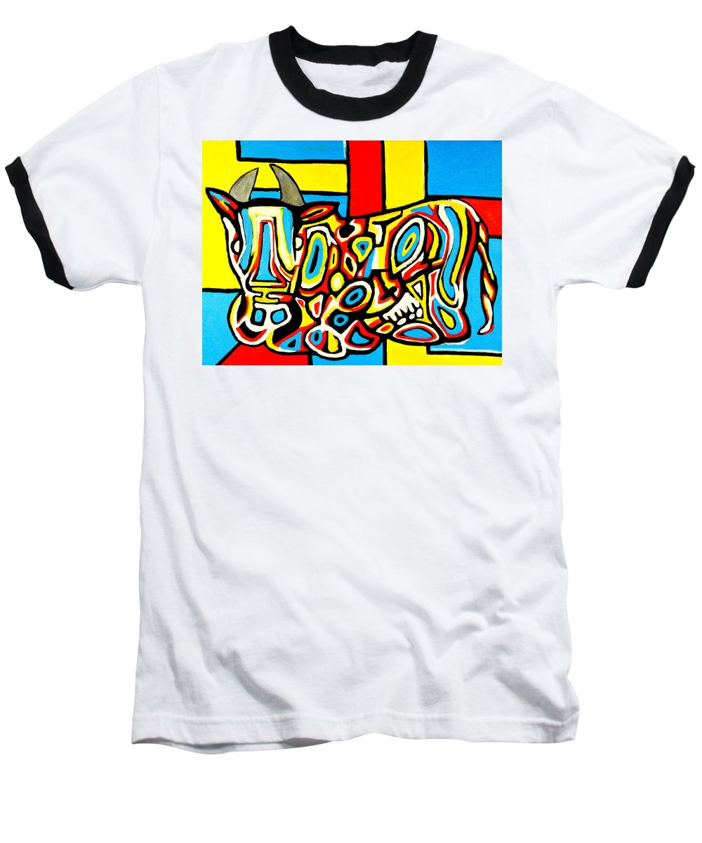 Haring's Cow - Baseball T-Shirt