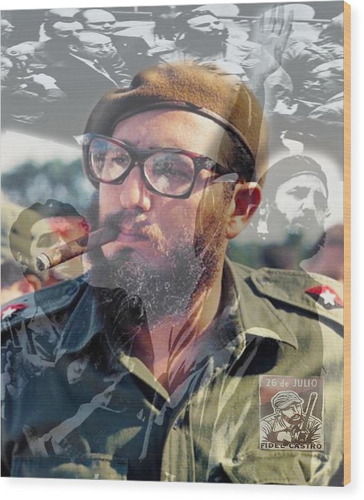 Loved Fidel - Wood Print