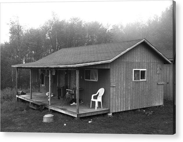 Misty Morning At The Cabin - Acrylic Print