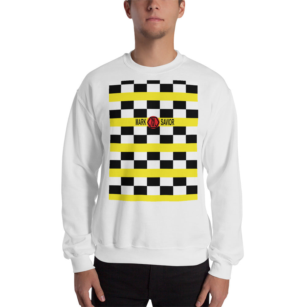 Mark Savior Checkered Logo Sweatshirt