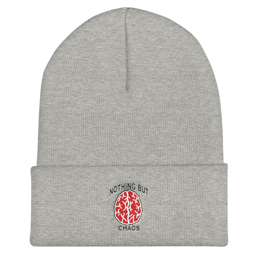 Nothing But Chaos Brain Logo Cuffed Beanie