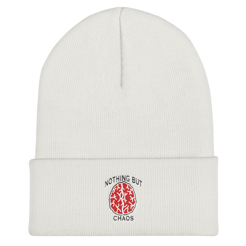 Nothing But Chaos Brain Logo Cuffed Beanie