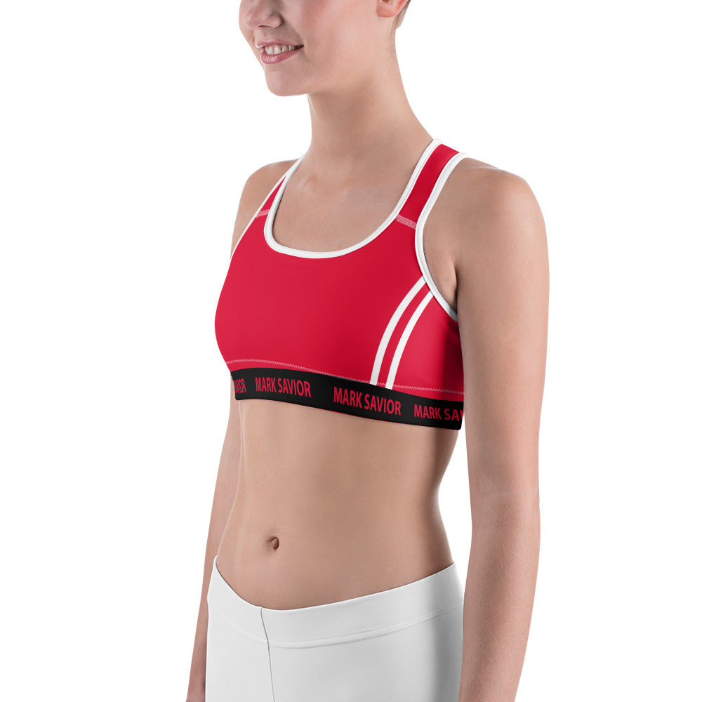 Mark Savior Striped Sports bra