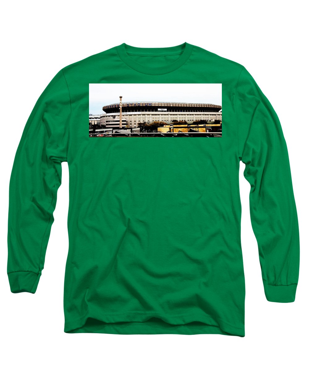 Pixels Old Yankee Stadium - Long Sleeve T-Shirt Kelly Green / Medium
