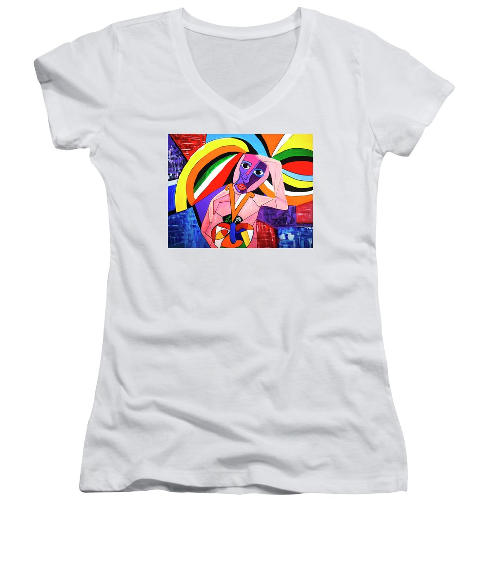 Thinking of Peace - Women's V-Neck