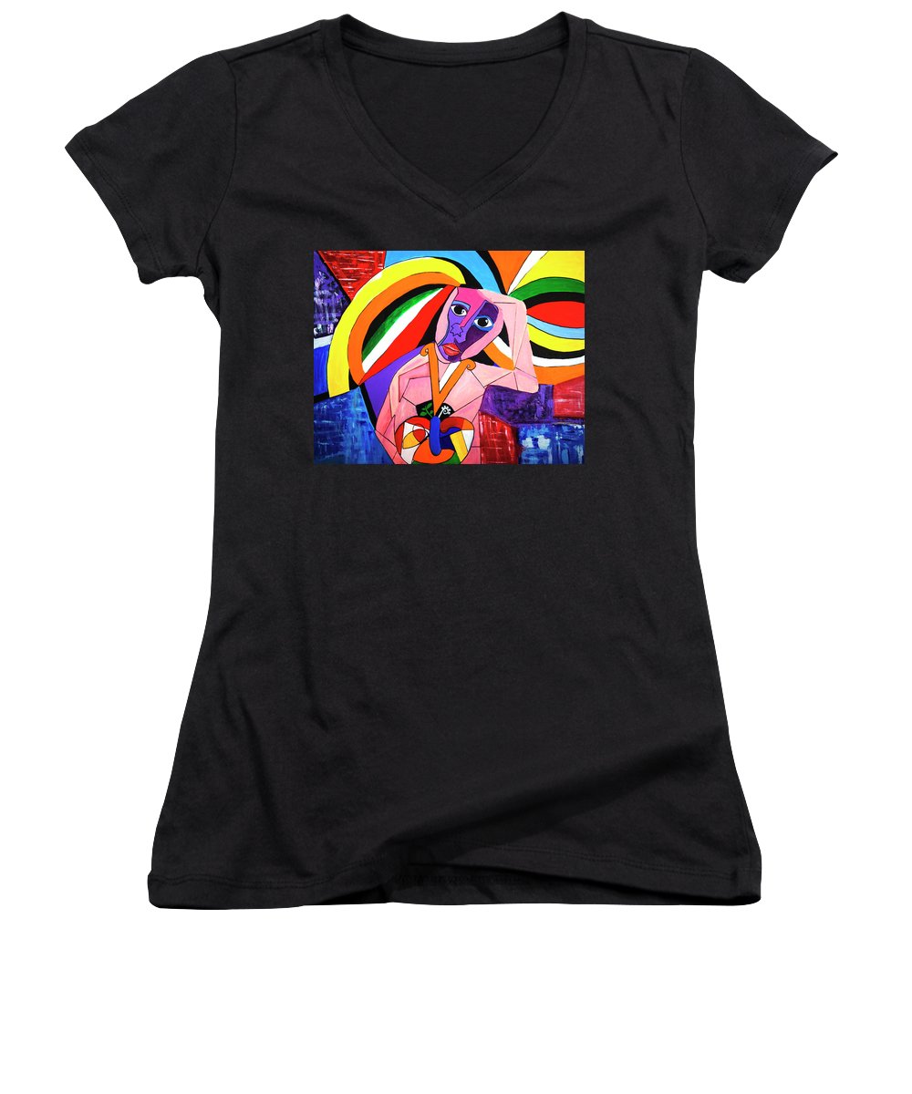 Thinking of Peace - Women's V-Neck