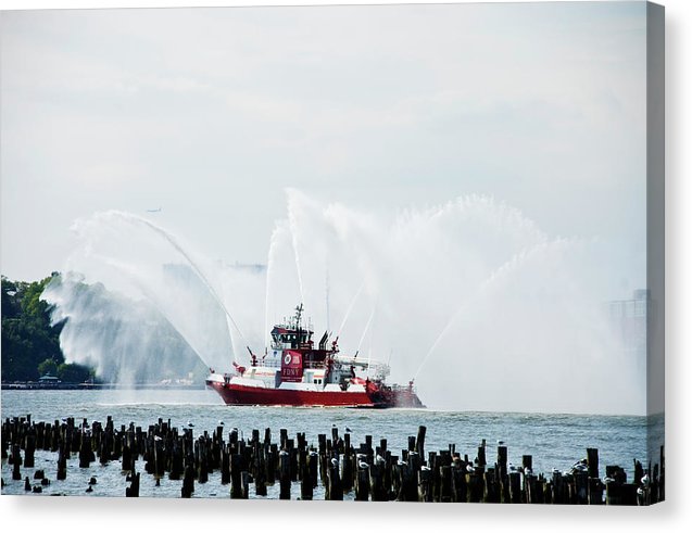 Water Boat - Canvas Print