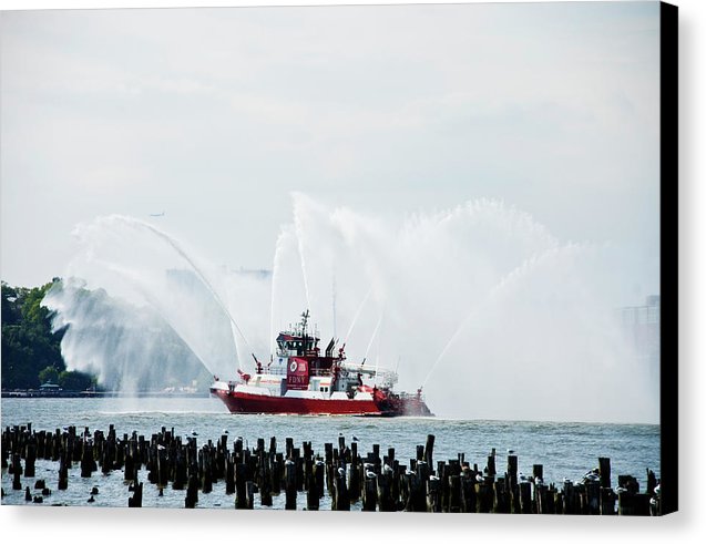 Water Boat - Canvas Print