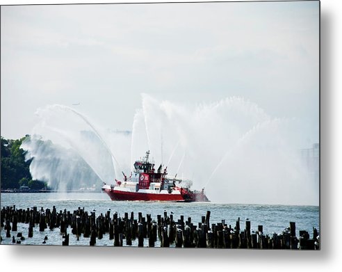 Water Boat - Metal Print